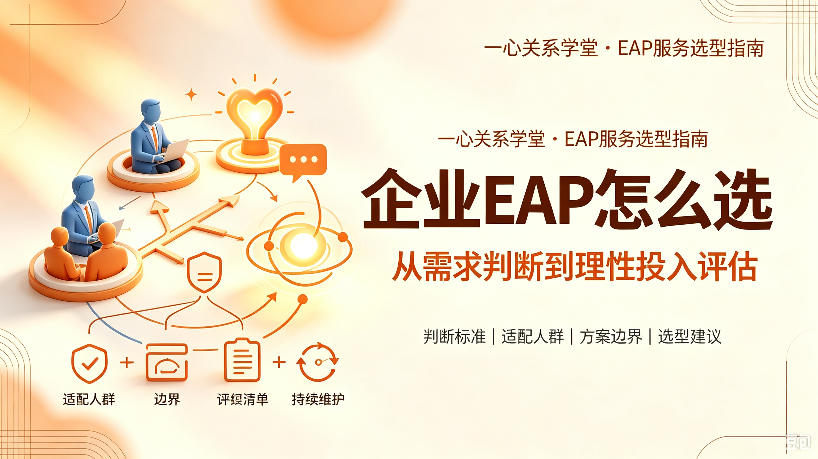 一心关系学堂 - 企业EAP服务是否值得引入？一份面向管理层的决策判断清单
